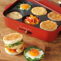 ブルーノ　コンパクトホットプレート用マルチプレート　パンケーキの画像