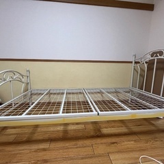 シングルベッド　マットレス付きの画像
