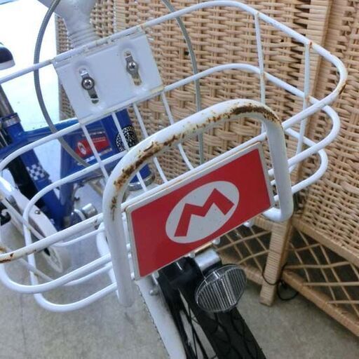 ジュニアサイクル 良い 18インチ マリオカート 青系 自転車 子供用