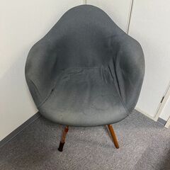 LOWYA アームシェルチェア グレー シェルチェア ファブリッ...