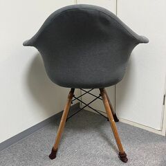 LOWYA アームシェルチェア グレー シェルチェア ファブリック ロウヤの画像