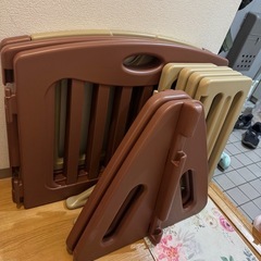 日本育児ベビーゲート（ブラウン）の画像