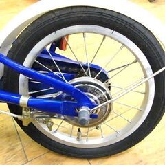 トミカ 14インチ 子供用自転車 補助輪 手押し棒 カゴ付き ブルー