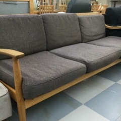 春日市🌸関家具🌸3人掛けソファ🌸定価176,000🌸木のフ…