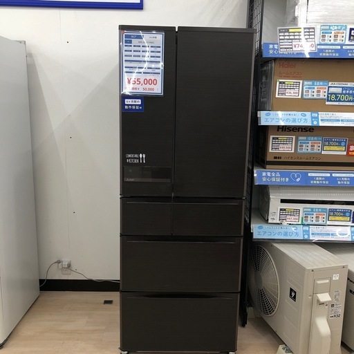 【6ヶ月保証付き】タイプの 6ドア冷蔵庫です。