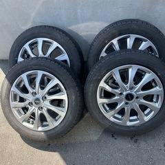 155/65R14 ダンロップ　4本　ホイール付き