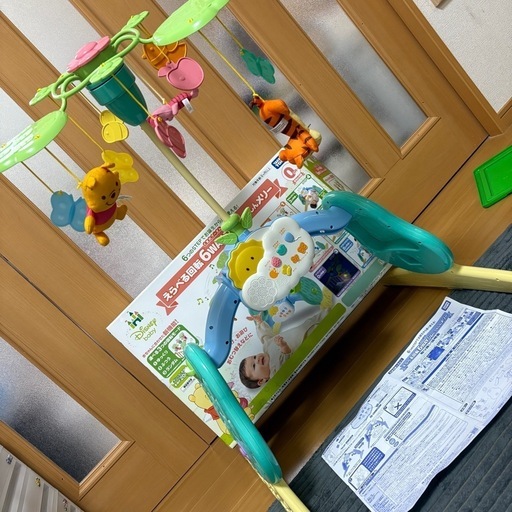 【レンタル決まりました】えらべる回転6WAYジムにへんしんメリー プーさん
