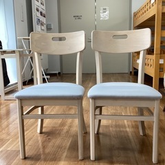 椅子2脚セット【町田市再生家具】　250314