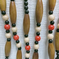 のれん 暖簾珠のれん 玉のれん ビーズのれん 昭和レトロ レトロ