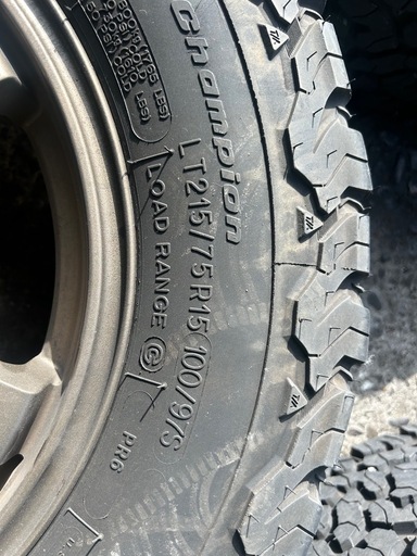 PCD100 5H レイズ系ホイールタイヤ オールテレーン　215/75R15