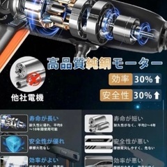 高圧洗浄機 コードレス充電式　20000mAh大容量バッテリー マキタ互換 USB充電 洗車 家庭用の画像