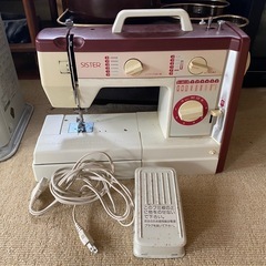 【あげます】昔のミシン　フットペダル付き