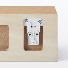 無印良品 壁につけられる棚の画像