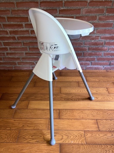 babybjorn high chair (ベビービョルン　ハイチェア) ホワイト　ハーネス付き