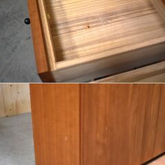 ≪zyt2081ジ≫ CHARDONNAY/シャルドネ FREDDIE/フレディ 食器棚/カップボード 松井木工製造 幅115cm ダイニングボード/キッチンボード/ブランド家具/中古家具/宮城県仙台市 70327-15 の画像