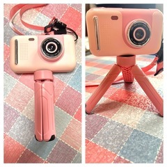 キッズカメラ（SDカード・付属品あり）の画像