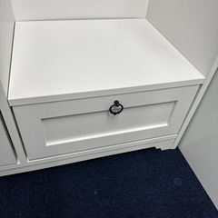 ホワイトチェストミラー付きの画像