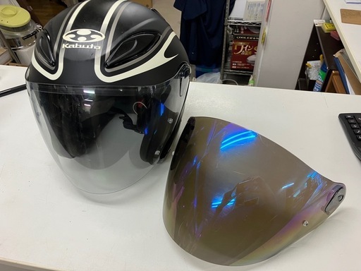 I2504-786 KABUTO avand 2 XLサイズ カバー付き バラ売り不可 キズ汚れ有り