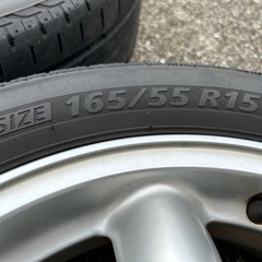 165/55/R15 夏タイヤ+ホイールの画像
