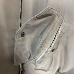 訳あり★ナノ・ユニバース ミリタリージャケット ブルゾン L メンズ ベージュの画像