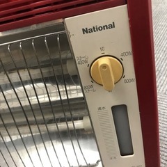 【稼働品】電気ストーブ 松下電器 アンティーク レッド 赤の画像