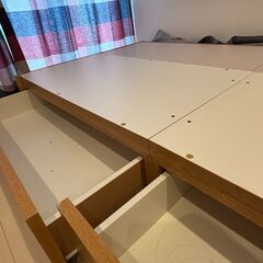 【お売りします】NITORI ニトリ ベッド アザン3 浅型 ライトブラウン シングルサイズの画像