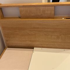 【お売りします】NITORI ニトリ ベッド アザン3 浅型 ライトブラウン シングルサイズの画像