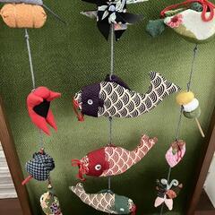 端午の節句　吊るし飾り　こいのぼりの画像