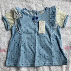 【新品未使用品】90サイズ　Tシャツ4枚セット　女の子服　キッズ　半袖まとめ売りの画像