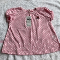 【新品未使用品】90サイズ　Tシャツ4枚セット　女の子服　キッズ　半袖まとめ売りの画像