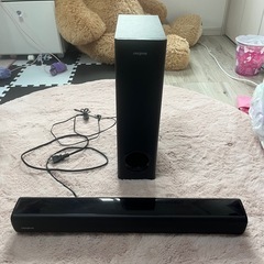  【川口市引き取り限定】2.1ch サウンドバー サブウーファー付き スピーカー Bluetooth リモコン欠品の画像