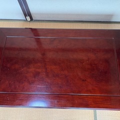 天然杢高級座敷机机座卓テーブルの画像