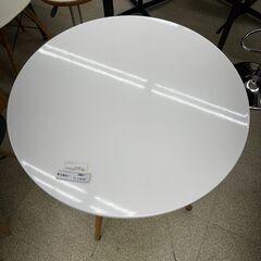 丸テーブル　白　TJ11570の画像