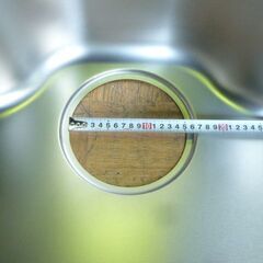 【未使用品】ヤジマ ステンレスシンク キッチン 流し台 幅1180×奥580 シンク深さ215mm 右シンクの画像