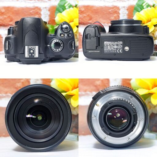 人気TOP 全国送料無料】 Nikon 届い ズームセット✨ D40X✨レンズセット レンズ(ズーム)
