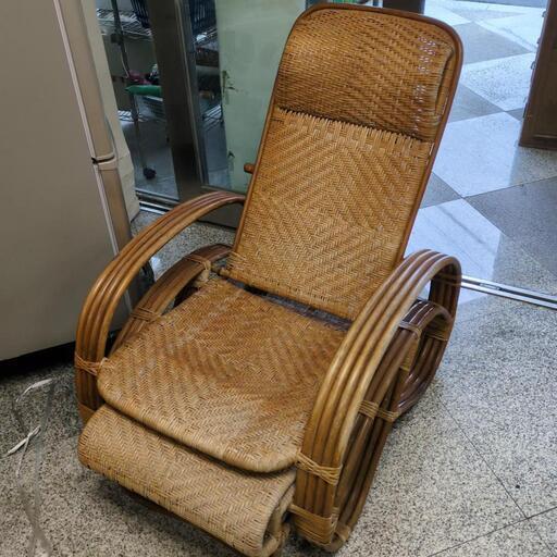 通販 ☆新入荷 藤椅子 ラタン 3段階 リクライニングチェアー 椅子