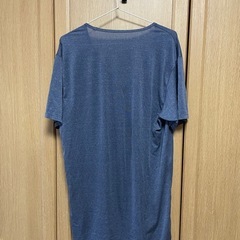 ユニクロ UNIQLO エアリズム Vネック メンズ Mサイズ ネイビー 水色の画像