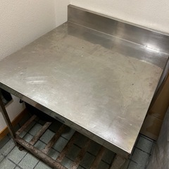 【沖縄より出品】業務用　ステンレス作業台　中古の画像