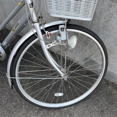 シティサイクル MYPALLAS 自転車 27インチ カゴ付き 6段切替 ママチャリの画像
