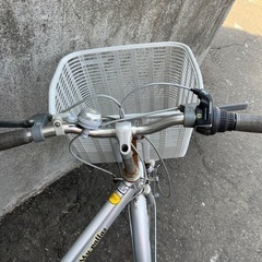 シティサイクル MYPALLAS 自転車 27インチ カゴ付き 6段切替 ママチャリの画像