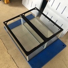 【2点セット】らんちゅう水槽600（59.9×29.5×23cm）60cm水槽の画像