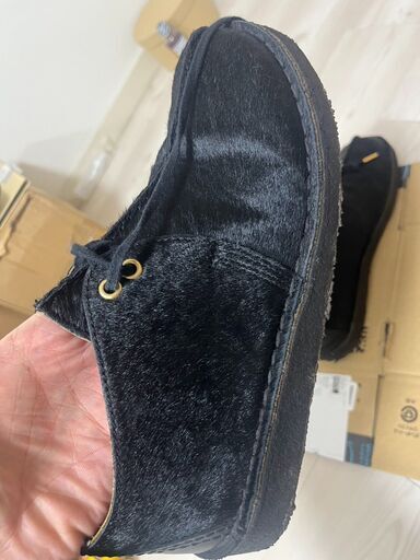 クラークス clarks ハラコ ワラビーブーツ サイズUK8－8.5（26