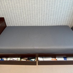 （※5/24まで受付）収納+🔌付きシングルベッドの画像