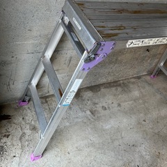 ALINCO 足場台 PXGV-910FD 天板高さ80cm アルミ 折りたたみ コンパクト 脚立 DIY アルインコの画像