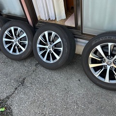 SAI純正ホイール　16インチ7J＋40 PCD114.3 ヨコハマADVAN 22年　215/60R16 バリ山4本セットSAI Voxy Noah 等ナット付き！の画像