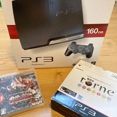 PS3 本体、torne、ソフト(鉄拳)セット
