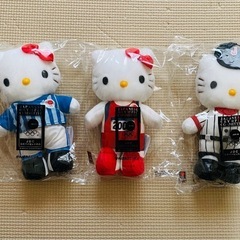 2004年 オリンピック限定品　ハローキティぬいぐるみ　3体