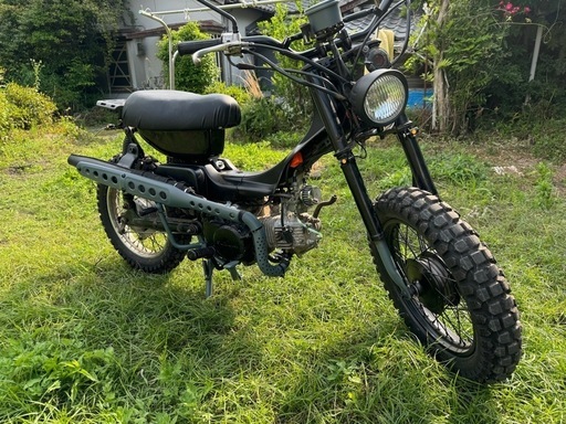 バーディ50 極太オフロードタイヤ　スズキのカブ