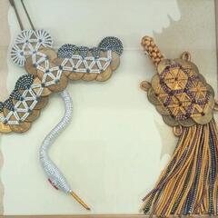 0428-390 五円玉アート　鶴亀の画像