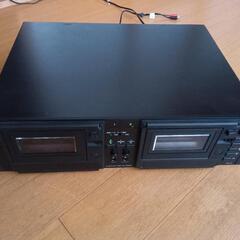 オーディオ　Wカセットデッキ